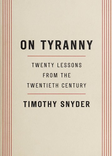 Cover of On tyranny