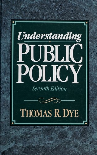 Cover of Understanding public policy