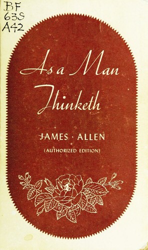 Cover of As a man thinketh.