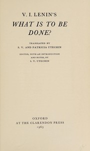 What is to be done?