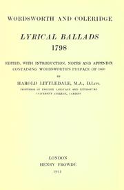 Lyrical ballads, 1798