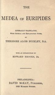 The  Medea of Euripides