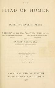 The Iliad of Homer