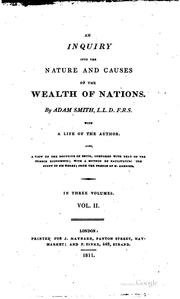 An inquiry into the nature and causes of the wealth of nations.