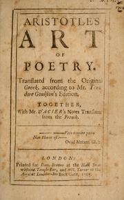 Art of poetry