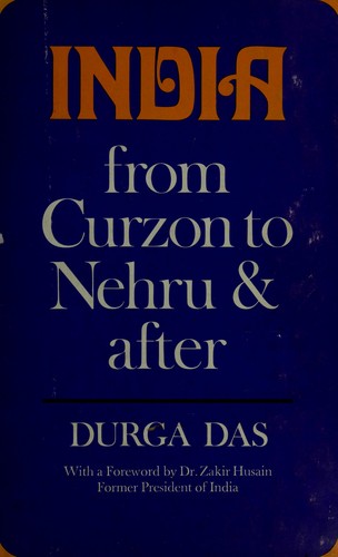 Cover of India From Curzon to Nehru and After