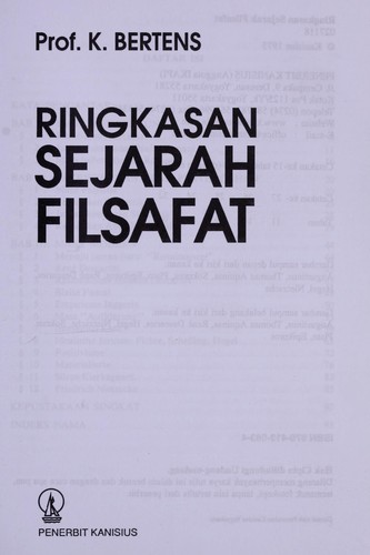 Cover of Ringkasan sejarat filsafat
