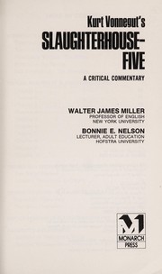 Kurt Vonnegut's Slaughterhouse Five (Monarch Notes) A Critical Commentary