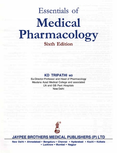 Cover of Essentials of medical pharmacology