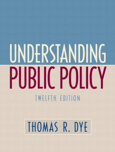 Cover of Understanding public policy